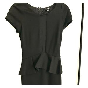 Bebe Black Peplum Cocktail Dress size small